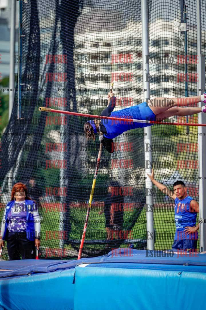 Fotos del salto con garrocha de mujeres y varones