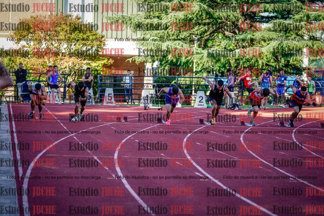 Fotos de los 100 m llanos de varones