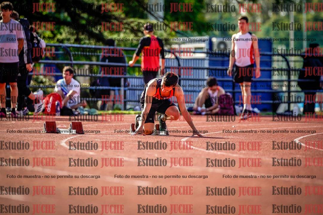 Fotos de los 100 m llanos de varones