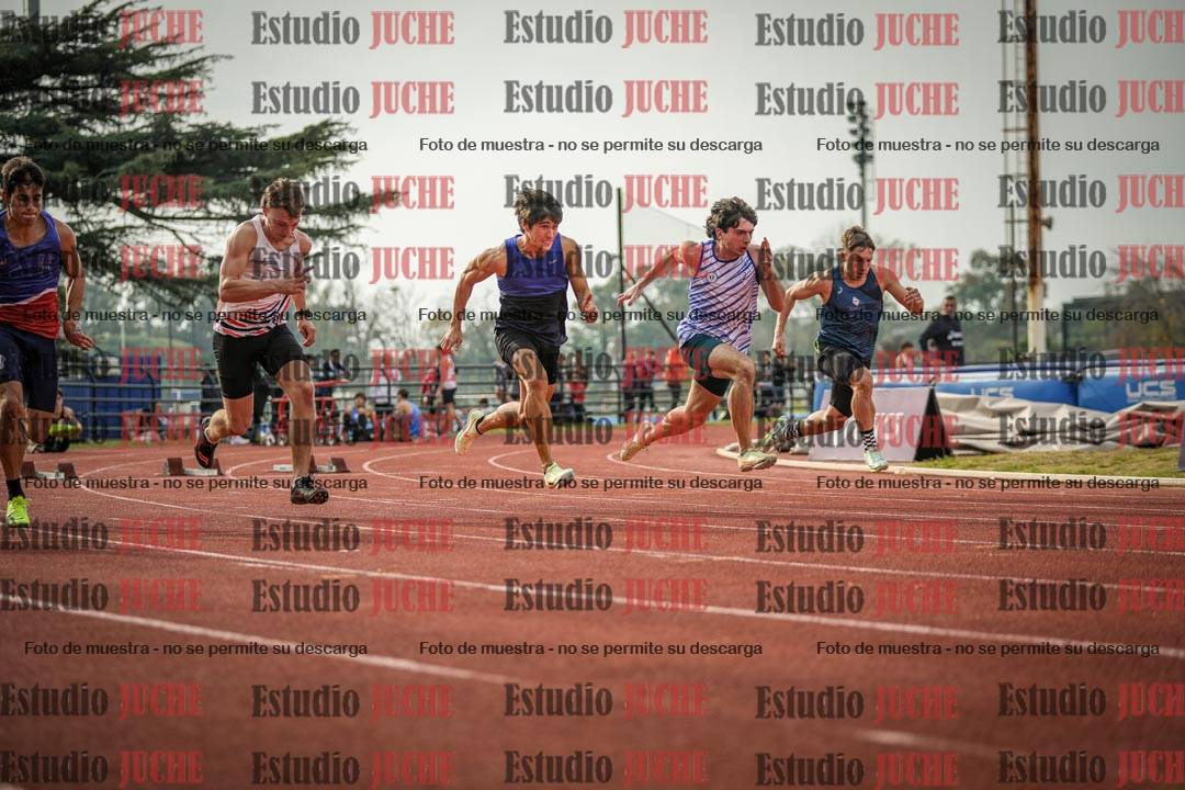 Fotos de los 100 m llanos de varones