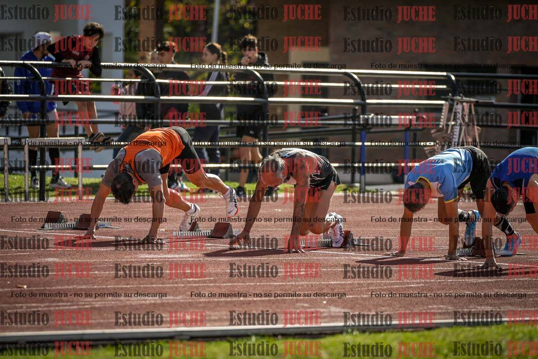 Fotos de los 100 m llanos de varones