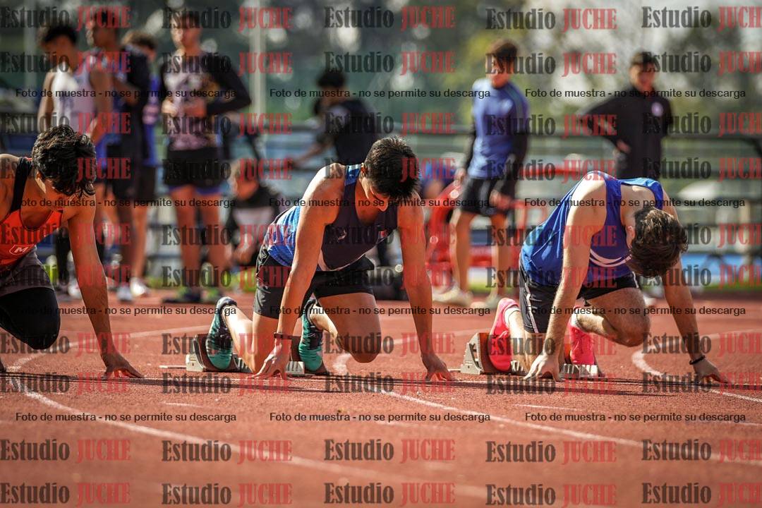 Fotos de los 100 m llanos de varones