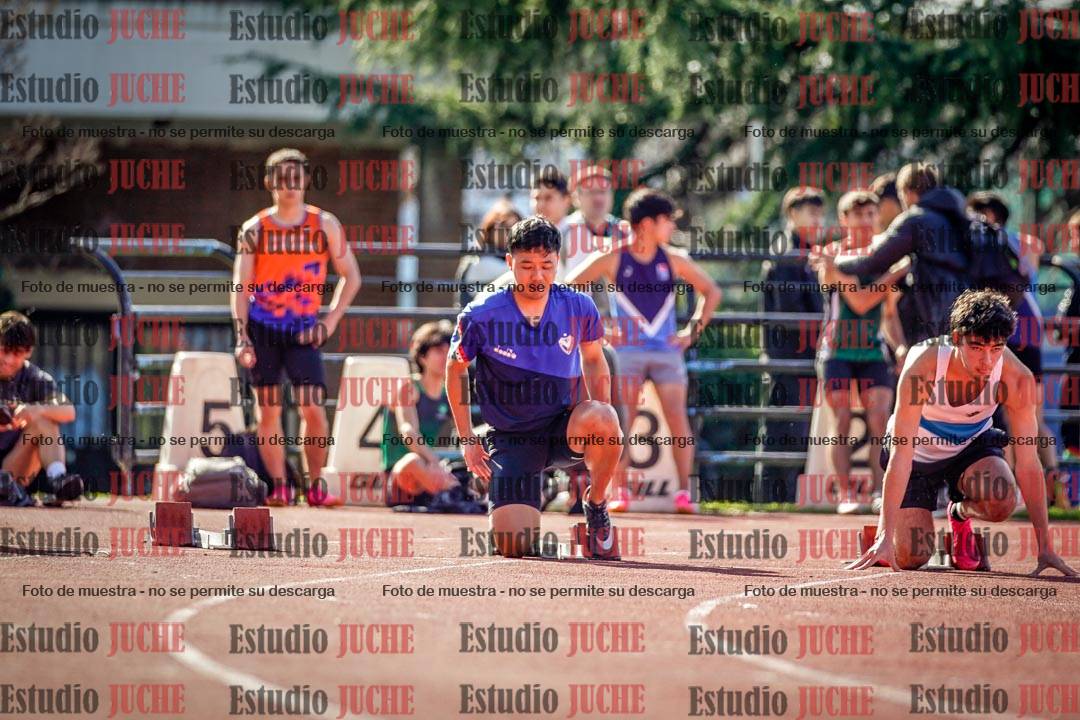 Fotos de los 100 m llanos de varones