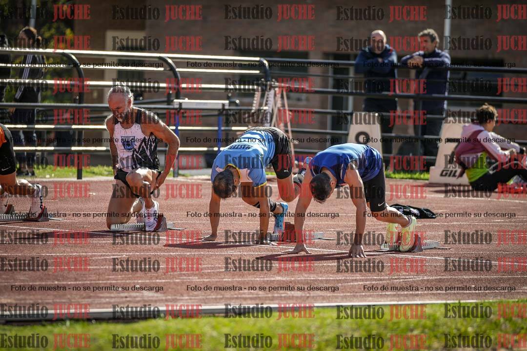 Fotos de los 100 m llanos de varones