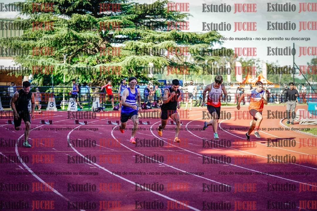 Fotos de los 100 m llanos de varones