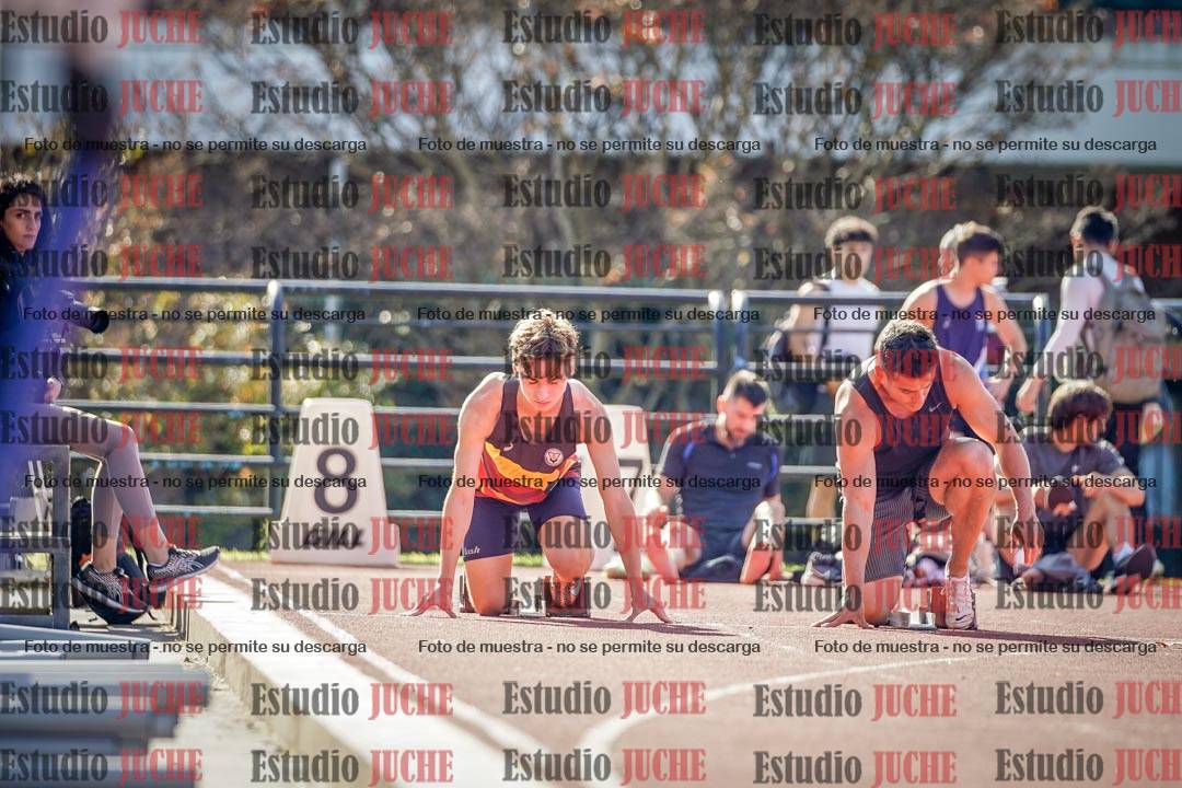 Fotos de los 100 m llanos de varones
