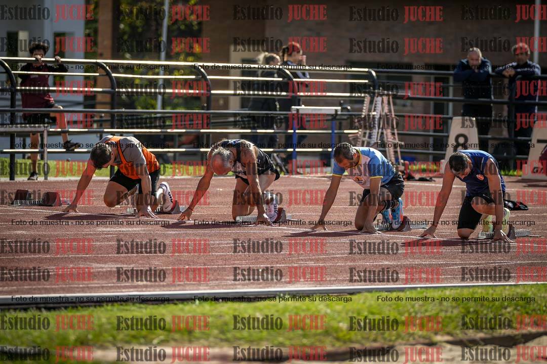 Fotos de los 100 m llanos de varones