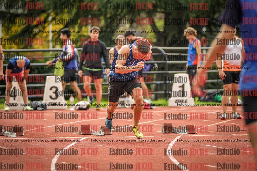 Fotos de los 100 m llanos de varones