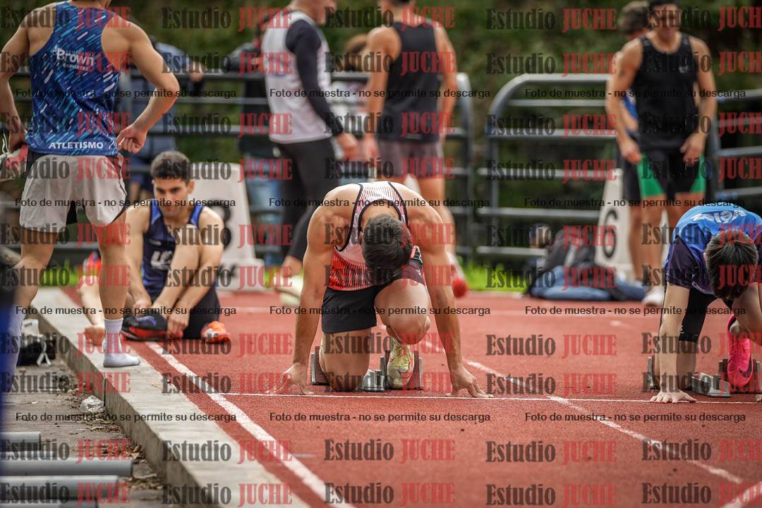 Fotos de los 100 m llanos de varones