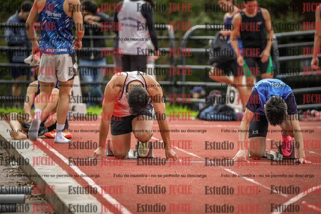 Fotos de los 100 m llanos de varones