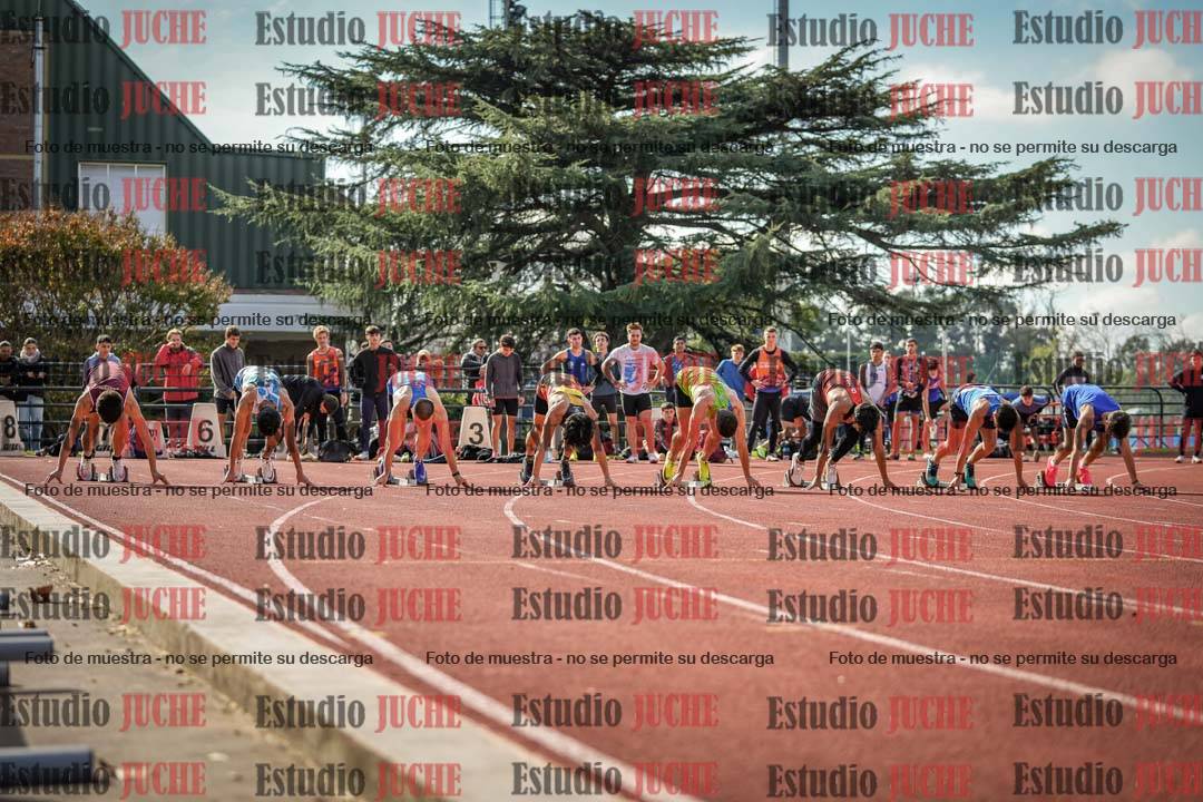 Fotos de los 100 m llanos de varones
