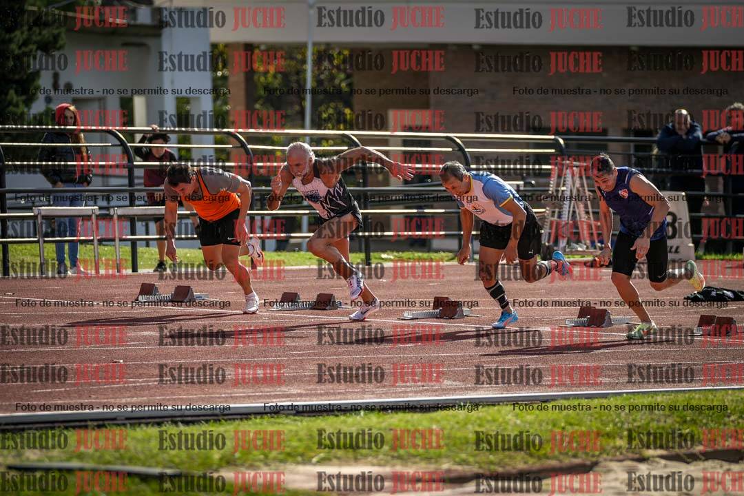 Fotos de los 100 m llanos de varones