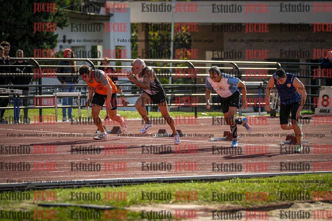 Fotos de los 100 m llanos de varones