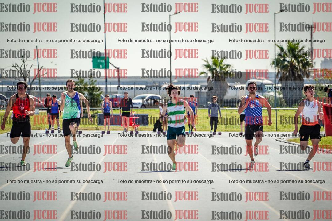 Fotos de los 100 m llanos de varones
