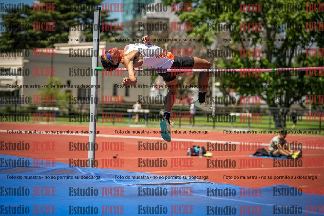 Fotos del salto en alto de varones