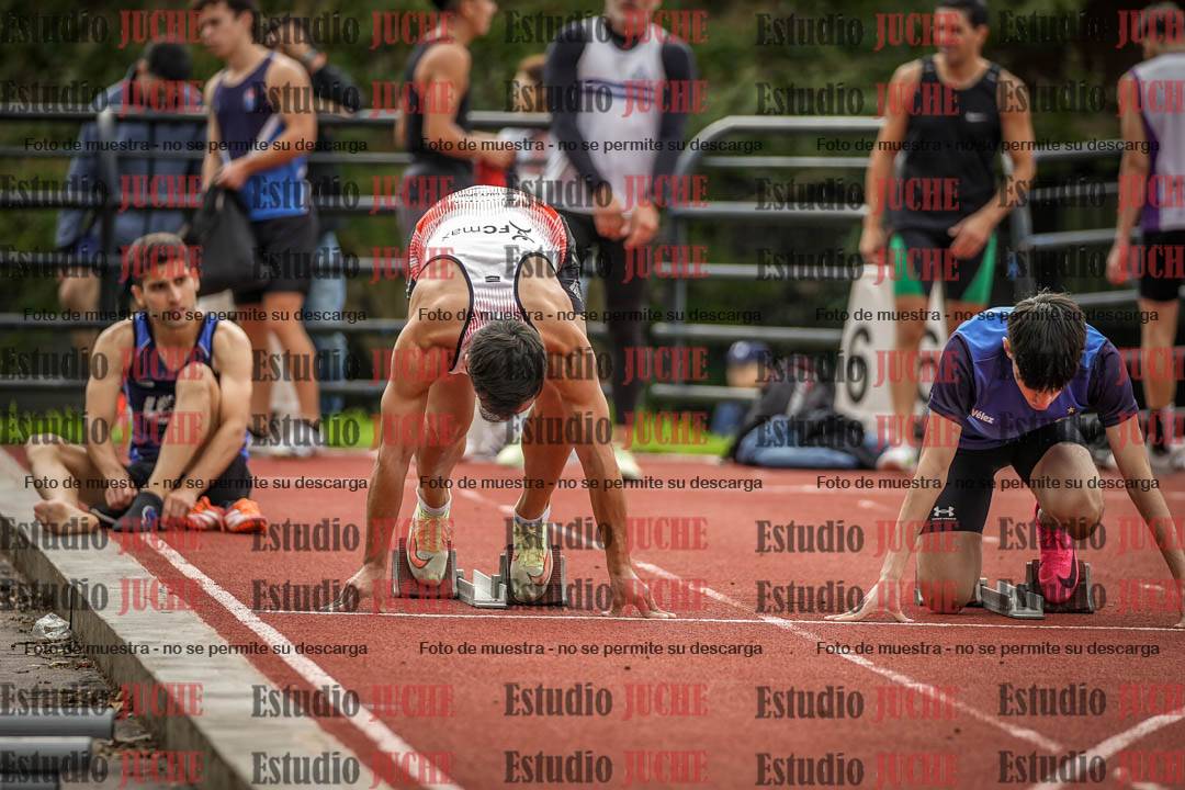Fotos de los 100 m llanos de varones
