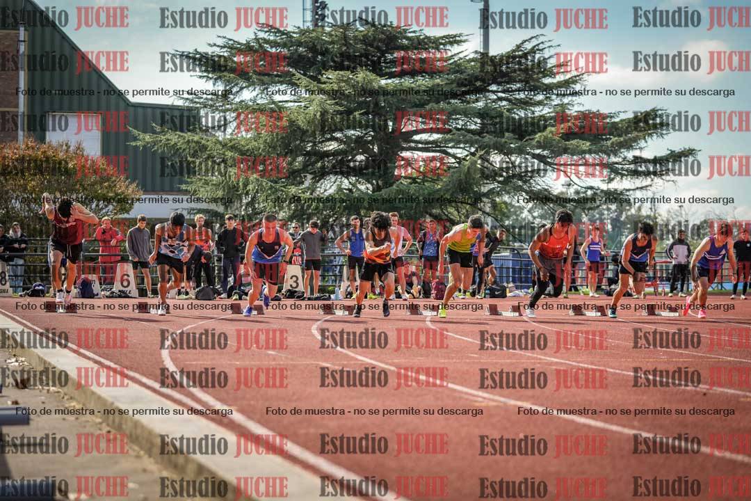 Fotos de los 100 m llanos de varones