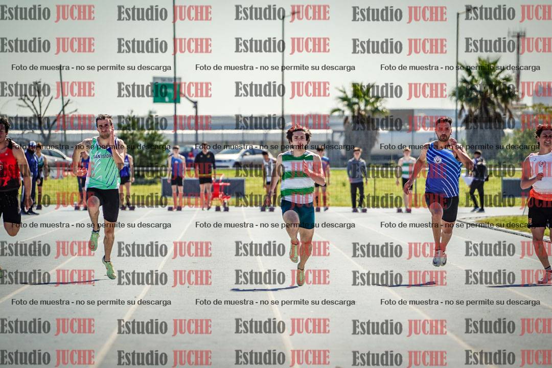 Fotos de los 100 m llanos de varones