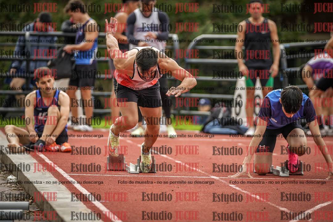 Fotos de los 100 m llanos de varones