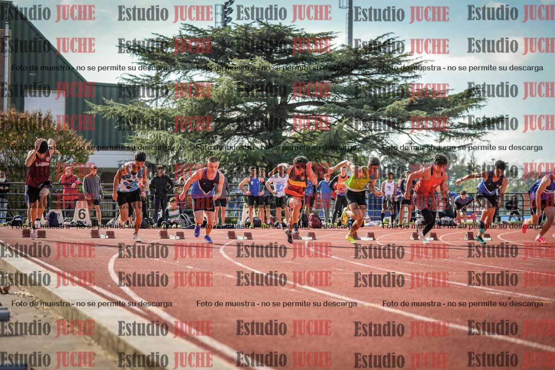 Fotos de los 100 m llanos de varones