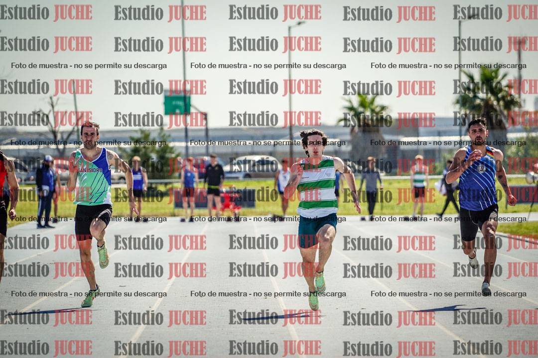 Fotos de los 100 m llanos de varones