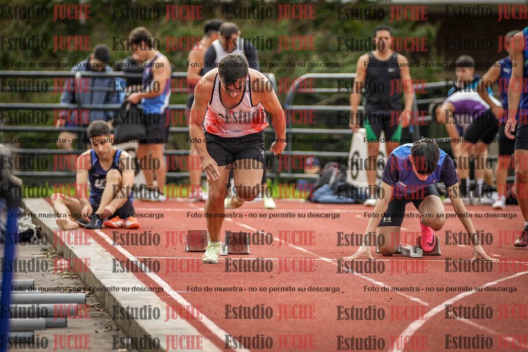 Fotos de los 100 m llanos de varones