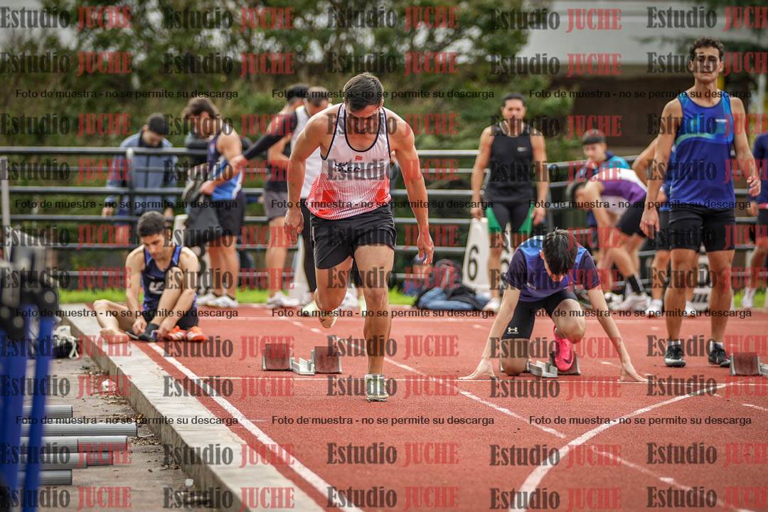 Fotos de los 100 m llanos de varones