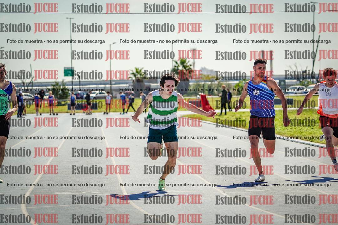 Fotos de los 100 m llanos de varones