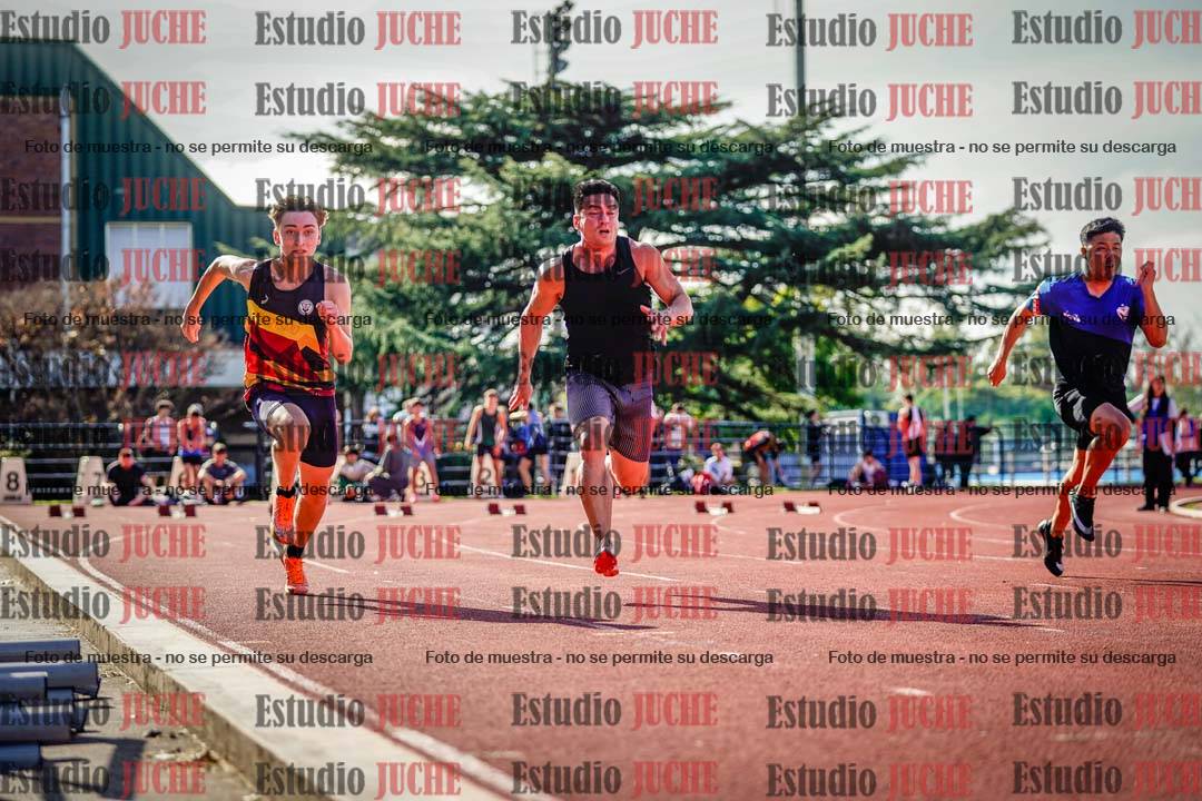 Fotos de los 100 m llanos de varones