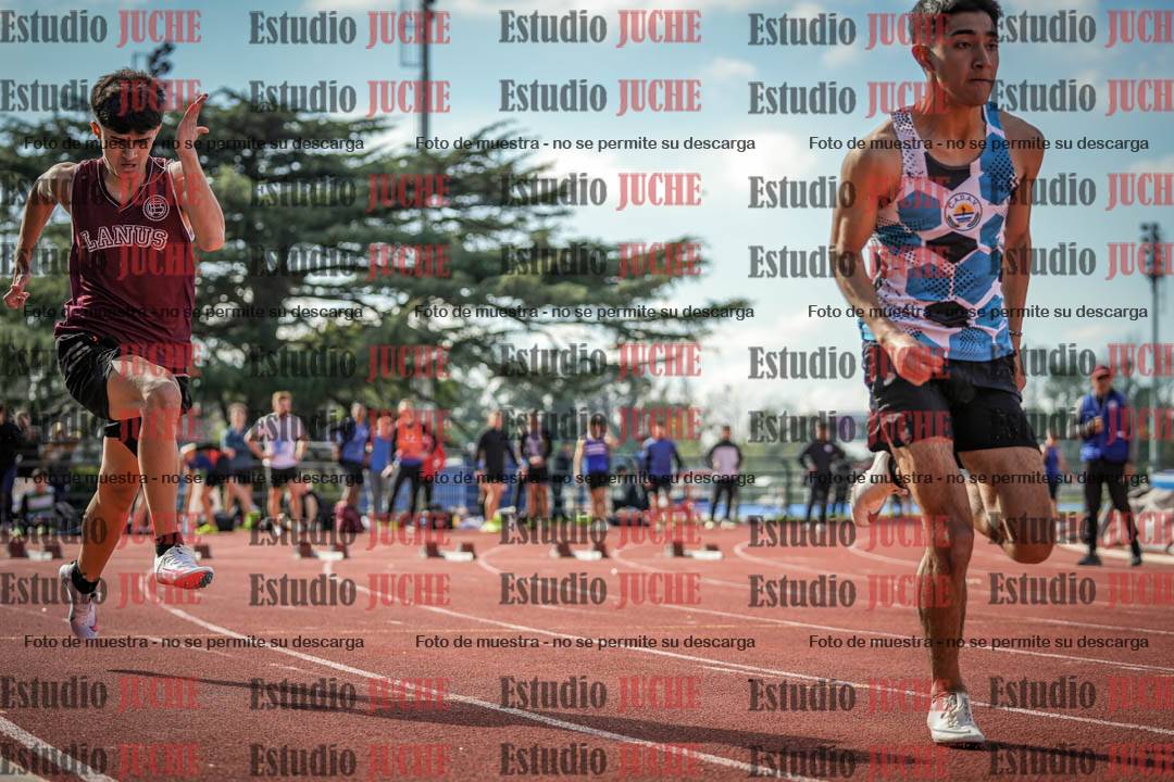Fotos de los 100 m llanos de varones