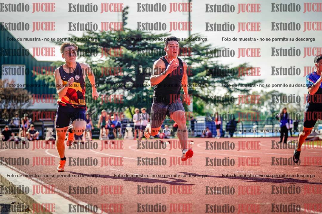 Fotos de los 100 m llanos de varones