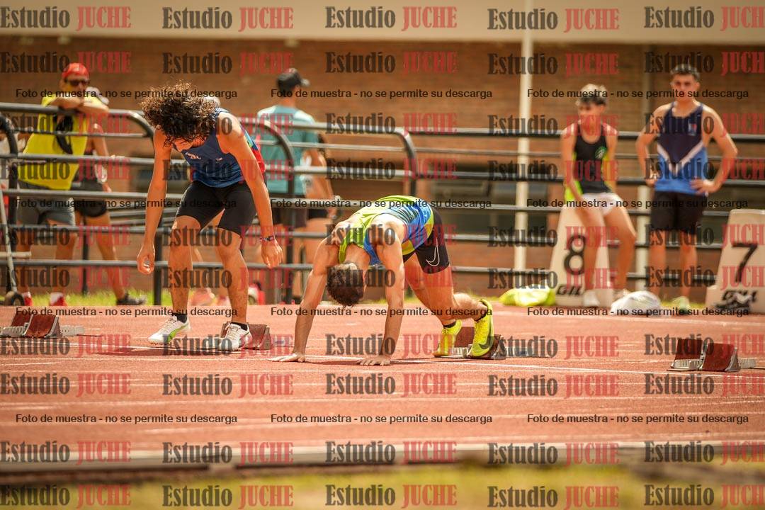 Fotos de los 100 m llanos de varones