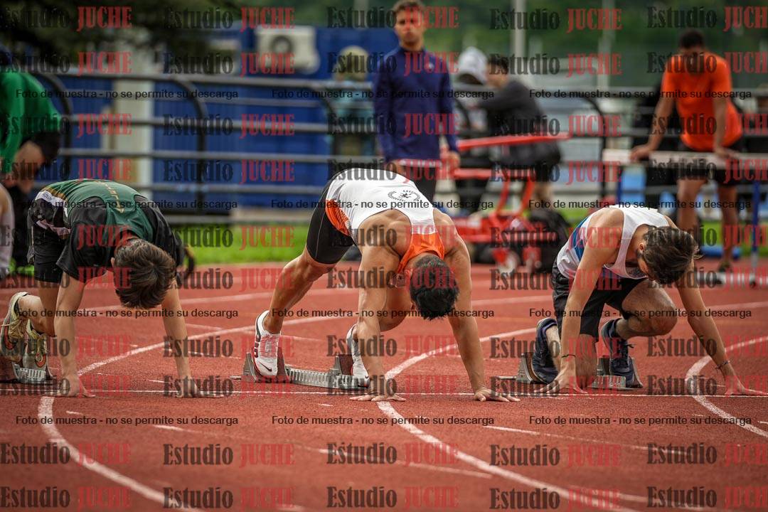 Fotos de los 100 m llanos de varones