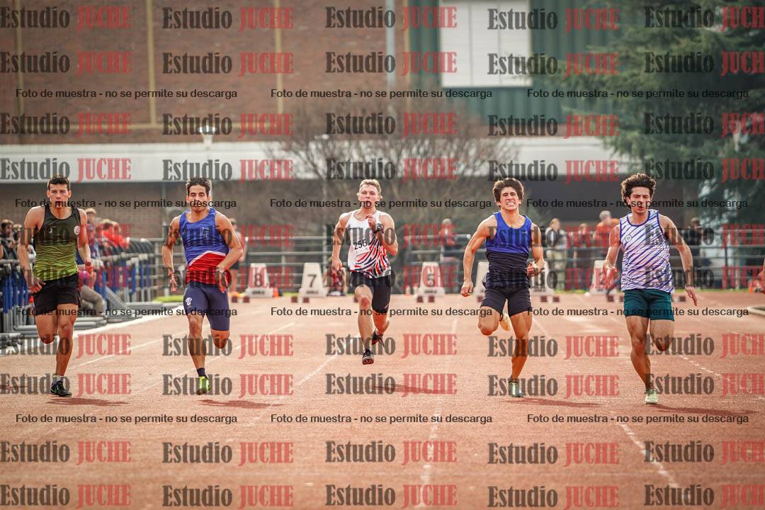 Fotos de los 100 m llanos de varones