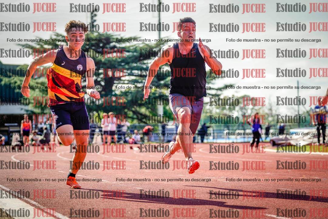 Fotos de los 100 m llanos de varones