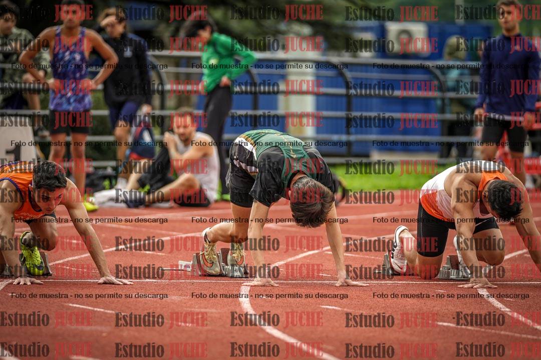 Fotos de los 100 m llanos de varones