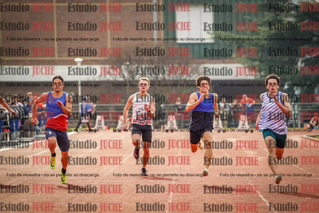 Fotos de los 100 m llanos de varones