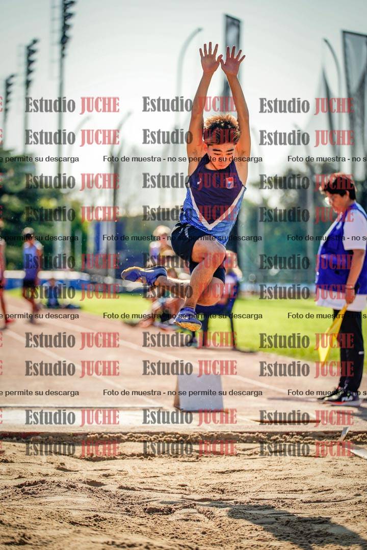 Fotos del salto en largo de varones