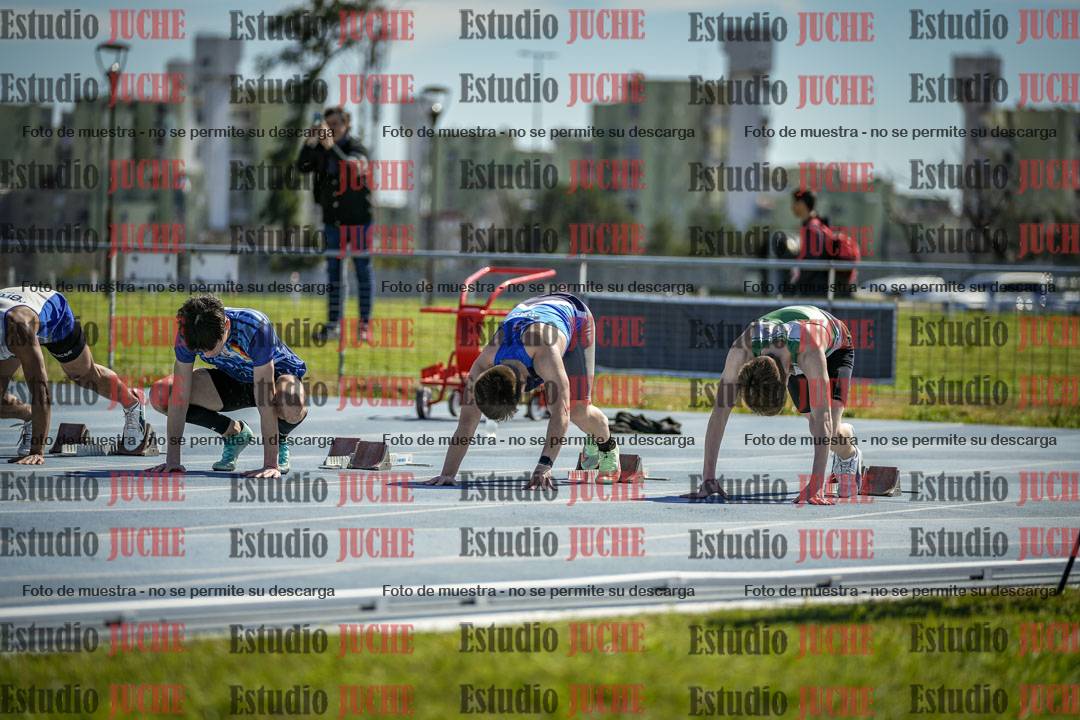 Fotos de los 100 m llanos de varones