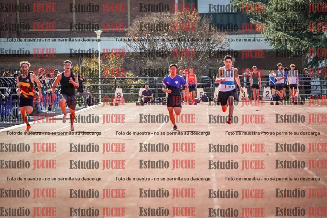 Fotos de los 100 m llanos de varones