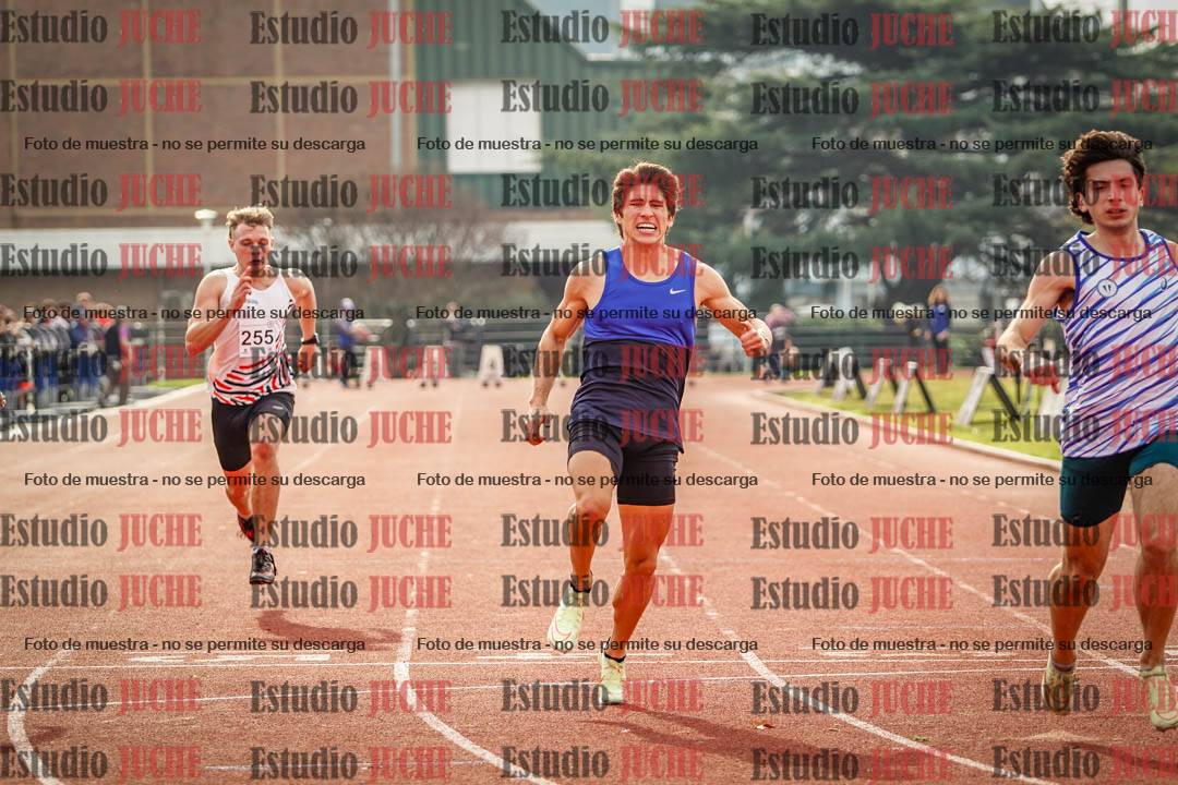 Fotos de los 100 m llanos de varones