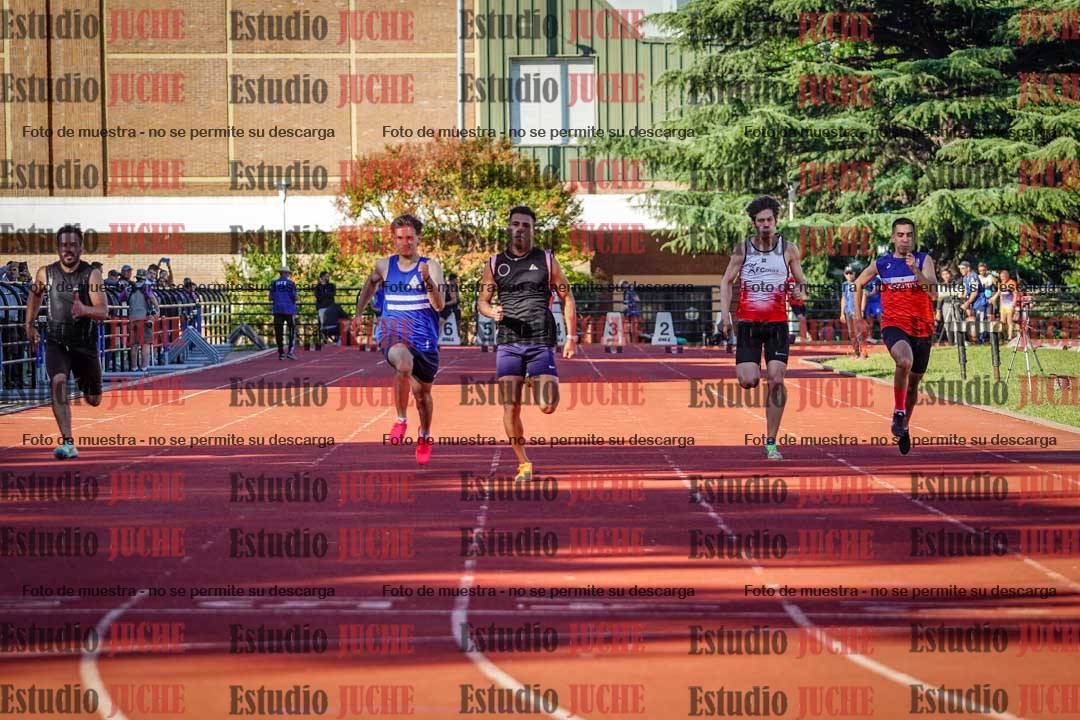 Fotos de los 100 m llanos de varones