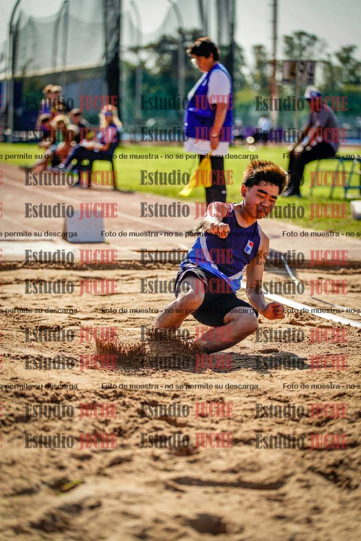 Fotos del salto en largo de varones