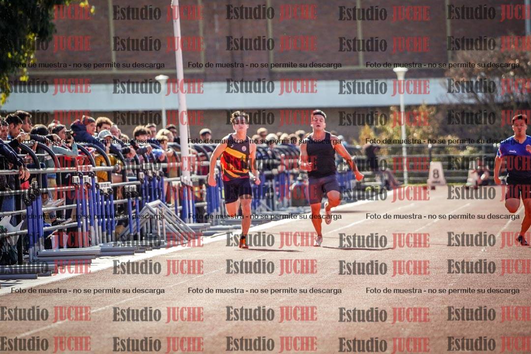 Fotos de los 100 m llanos de varones