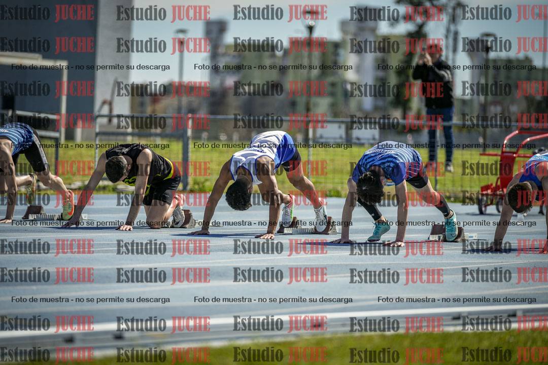 Fotos de los 100 m llanos de varones