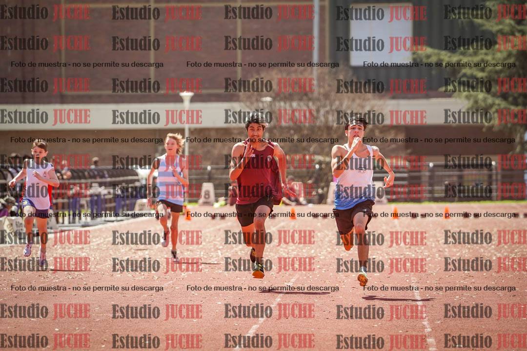 Fotos de los 80 m llanos de varones
