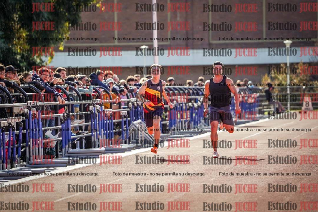 Fotos de los 100 m llanos de varones