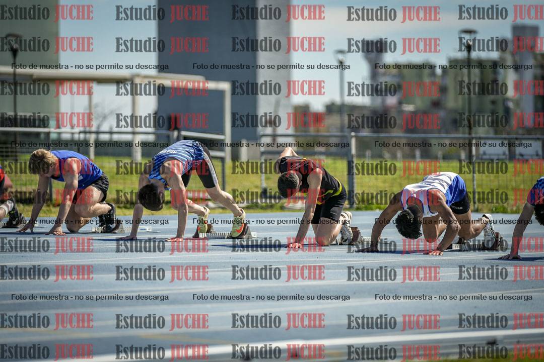 Fotos de los 100 m llanos de varones