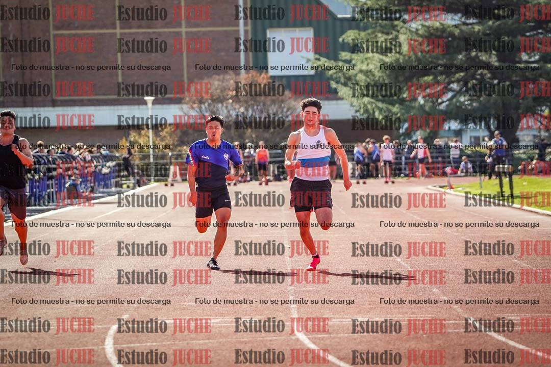 Fotos de los 100 m llanos de varones