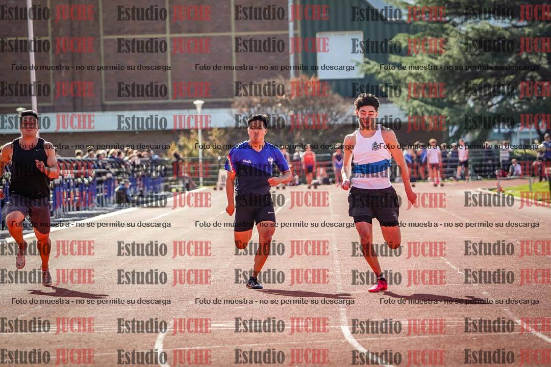 Fotos de los 100 m llanos de varones